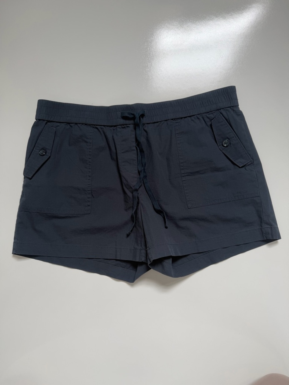 LOFT Outlet Blue Elastic Waist Drawstring Shorts Size M NWT